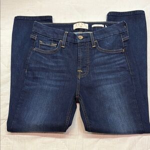 7 For All Mankind Blue Jen 7 Ankle Cropped Jeans